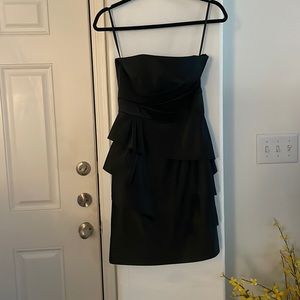 White House Black Market Strapless Black Dress Size 00